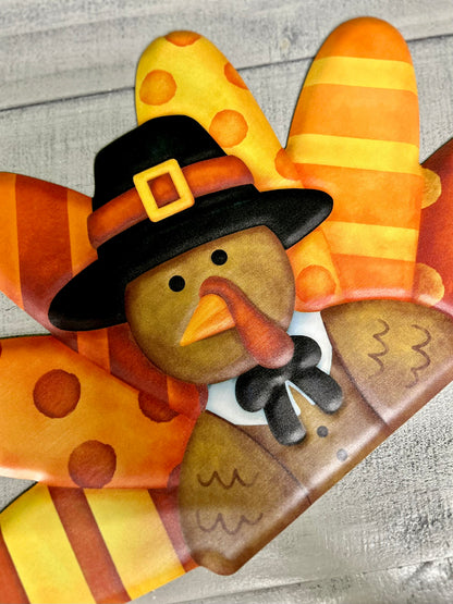 14 Inch Embossed Turkey Sign