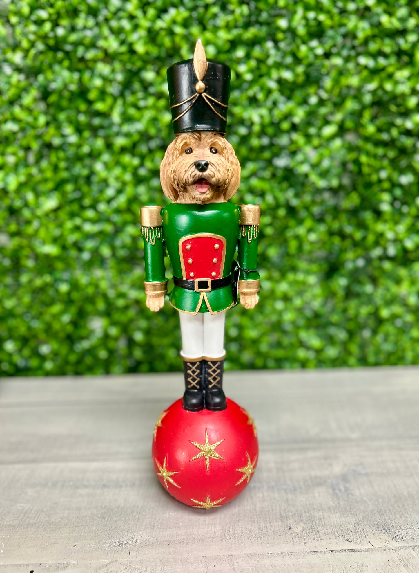14.8 Inch Poodle Nutcracker Resin Décor