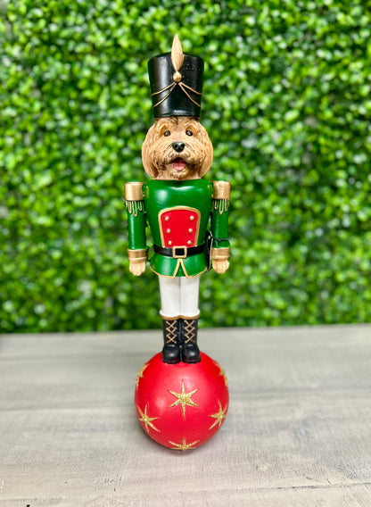 14.8 Inch Poodle Nutcracker Resin Décor