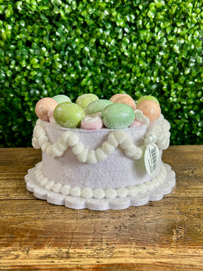 8 Inch Vintage Easter Egg Cake