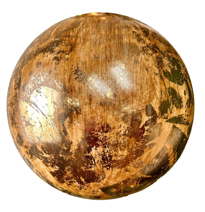 12 Inch Antique Gold Ball Ornament
