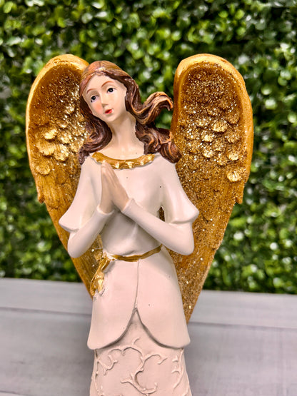 10 Inch Standing Resin Angels Three Assorted