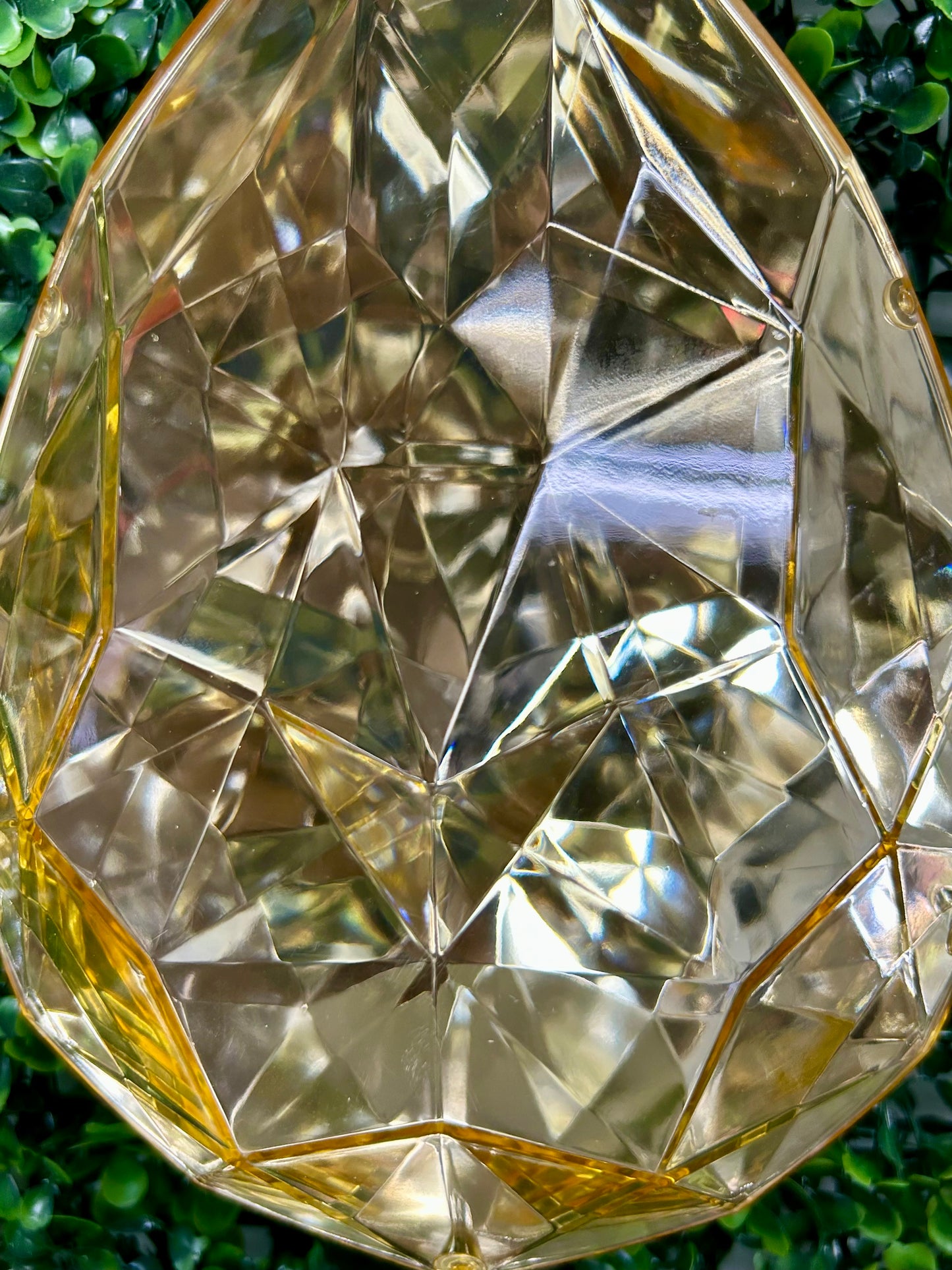 9 Inch Gold Acrylic Rain Drop Diamond Ornament