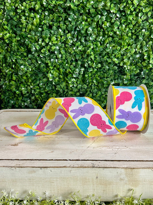 2.5 Inch By 10 Yard Sugar Bunnies Ribbon