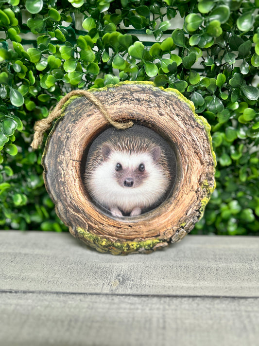 5.25 Inch Hedgehog In A Tree Sign