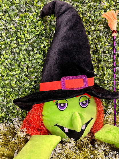 18 Inch Witch With Broom Decor Kit