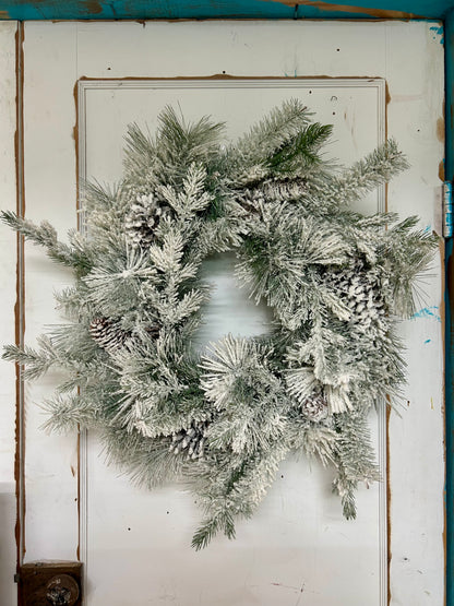 26 Inch Winter Forest Pine Pinecone Wreath