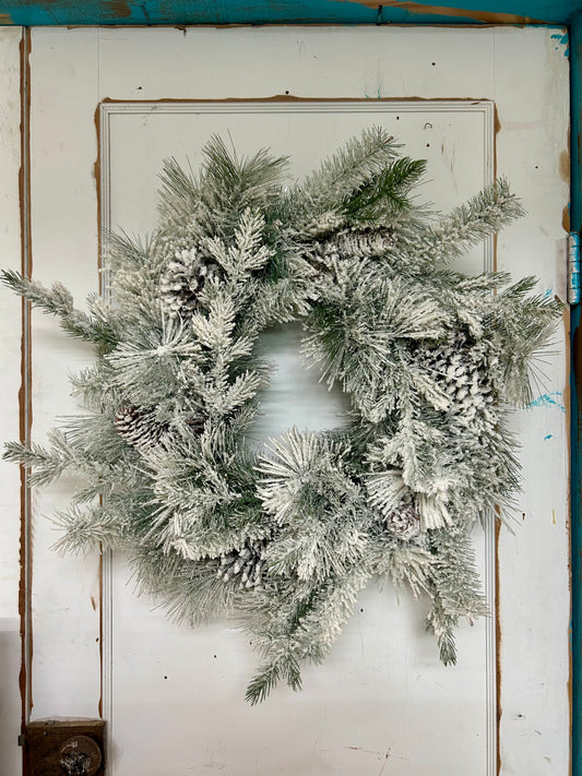 26 Inch Winter Forest Pine Pinecone Wreath