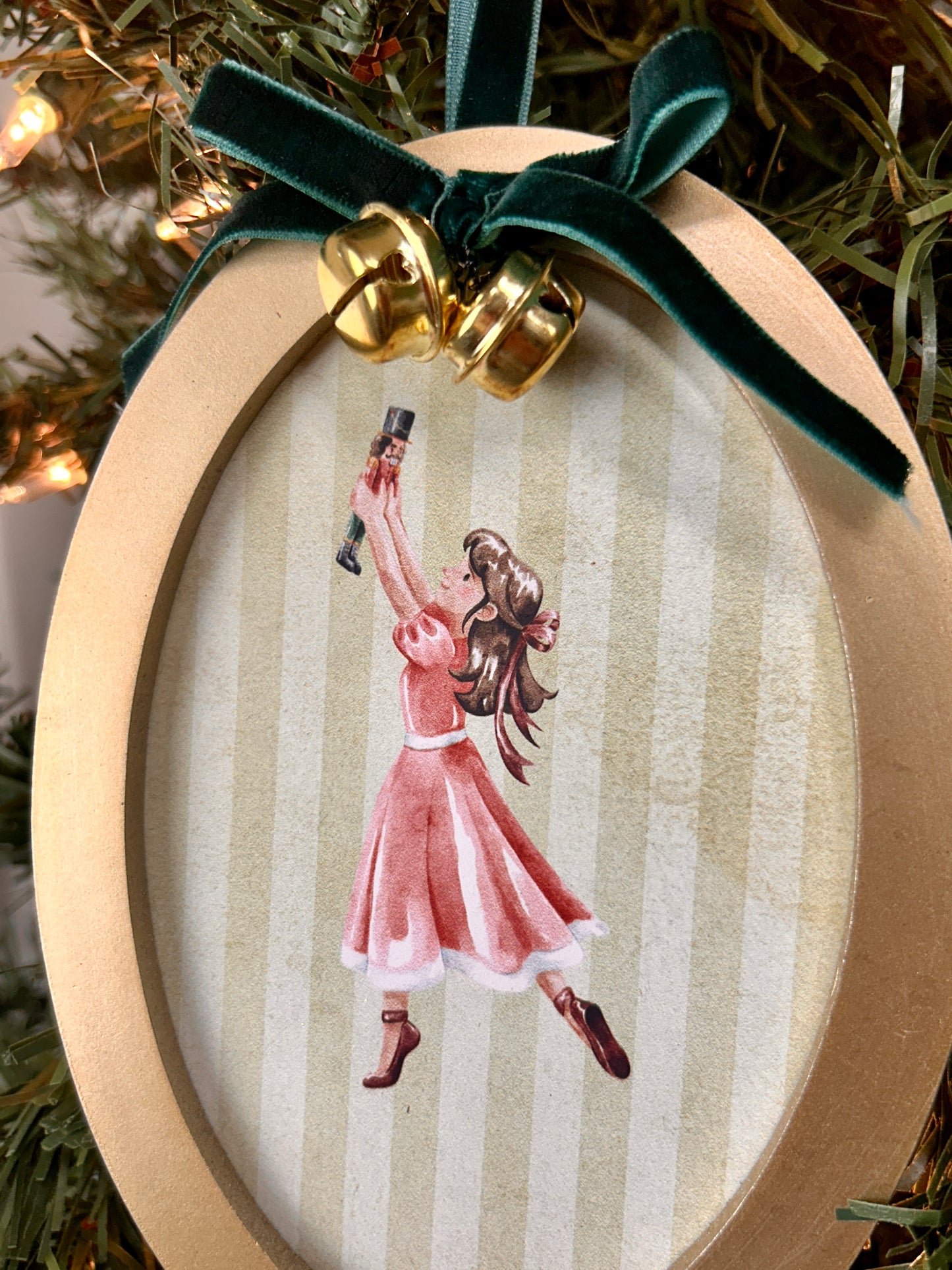 The Nutcracker Round Picture Frame Ornaments Four Assorted