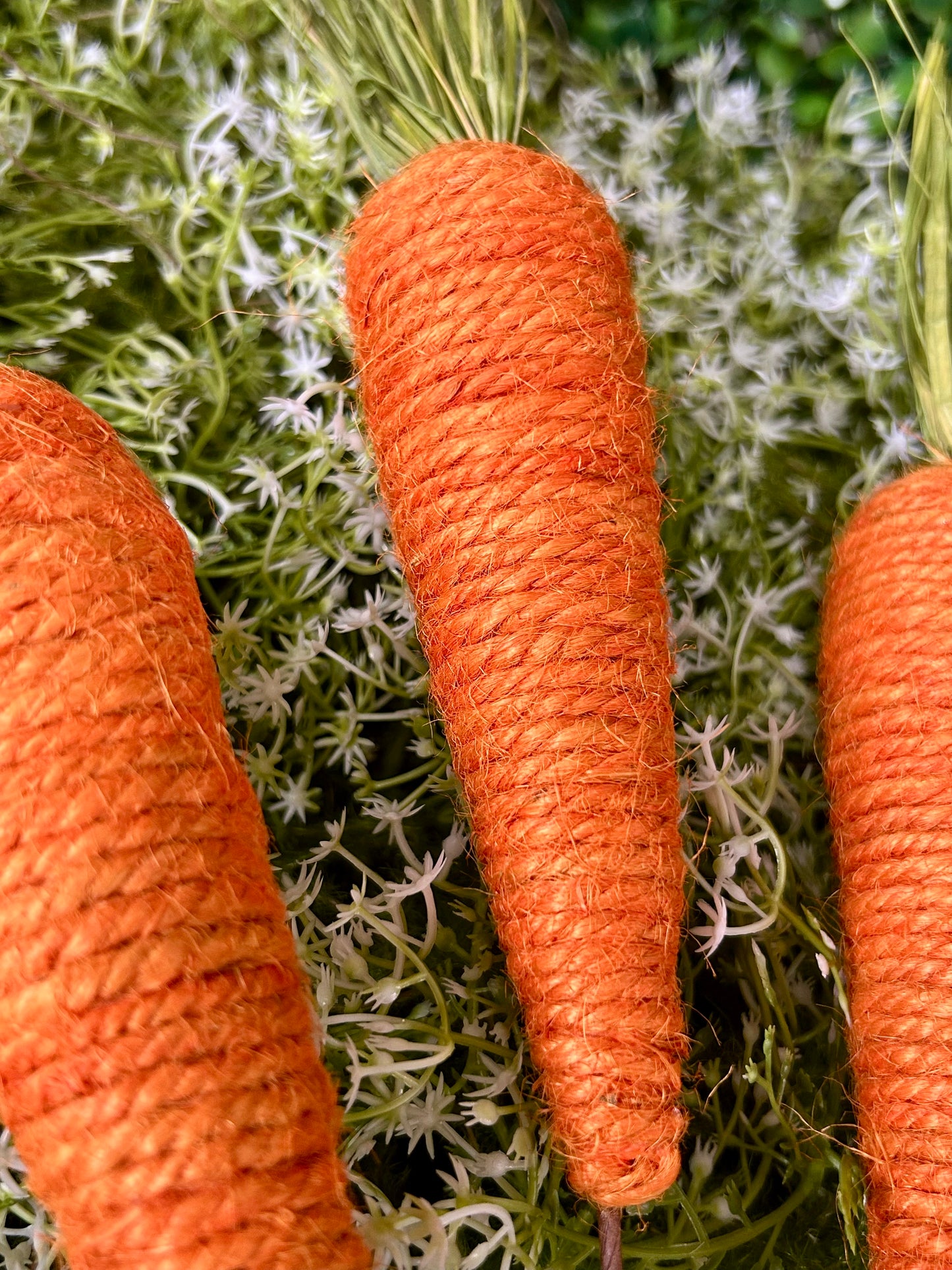 14 Inch Set Of Three Jute Carrots
