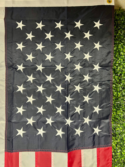 3 Foot By 5 Foot Embroidered USA Flag