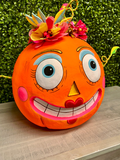Bumpkin Betty Decorative Pumpkin