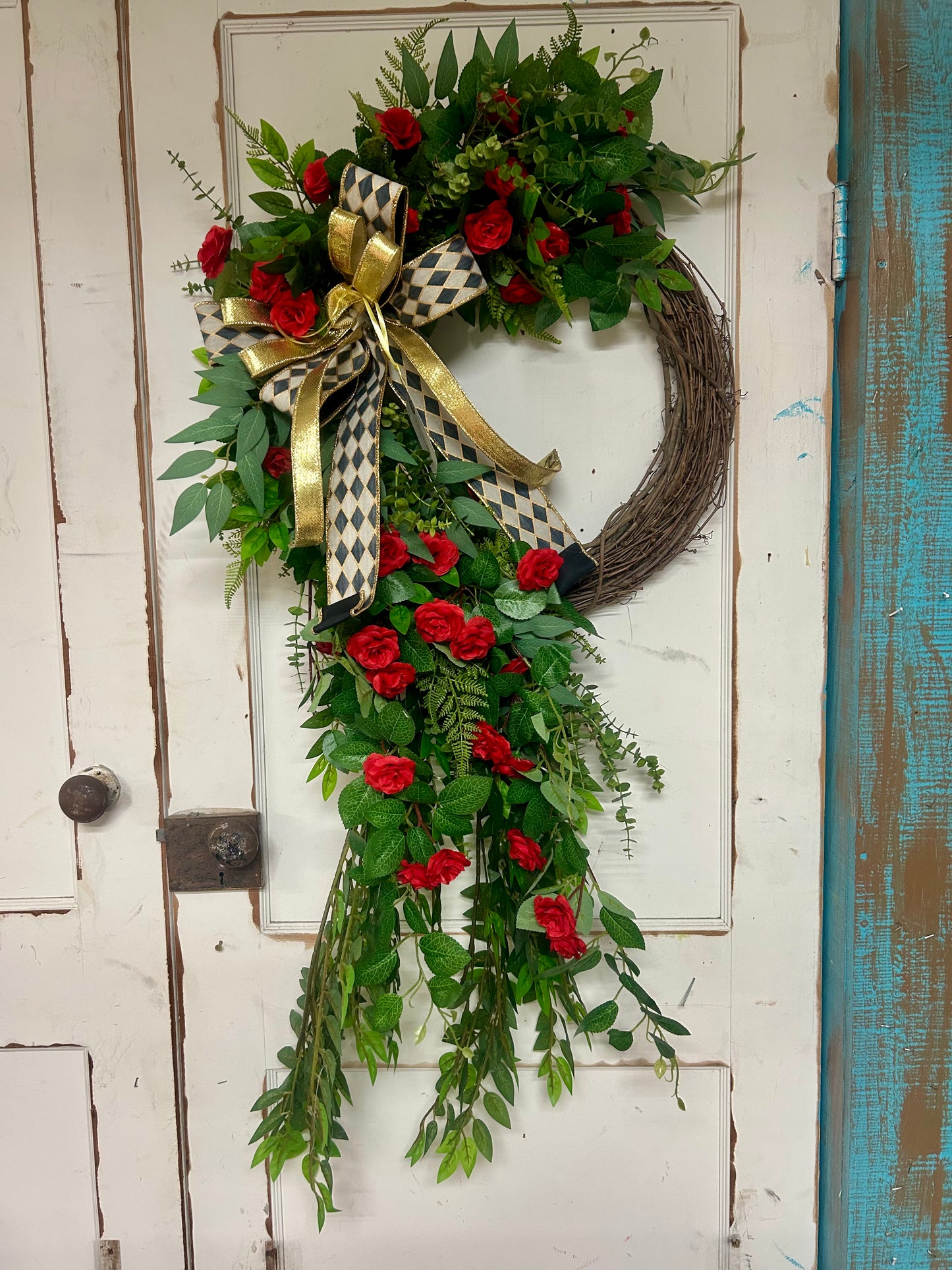 Rose And Greenery Wreath Created By Misty With Little Luxuries