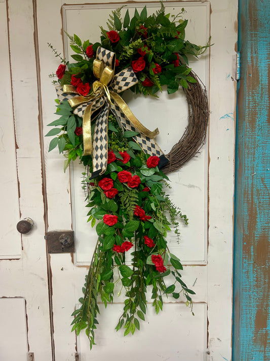 Rose And Greenery Wreath Created By Misty With Little Luxuries