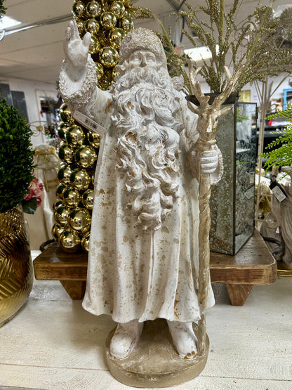 25 Inch Santa Holding Reindeer Scepter