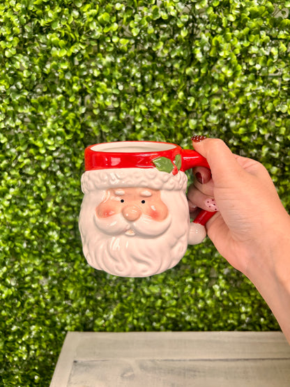 Ceramic Santa Face Mug