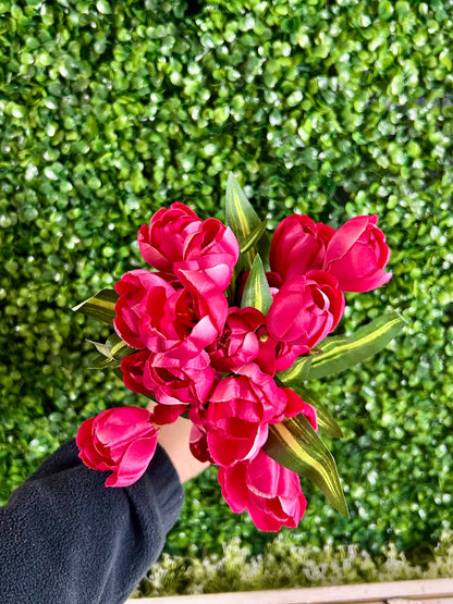 18.5 Inch Fuchsia Crocus Bush