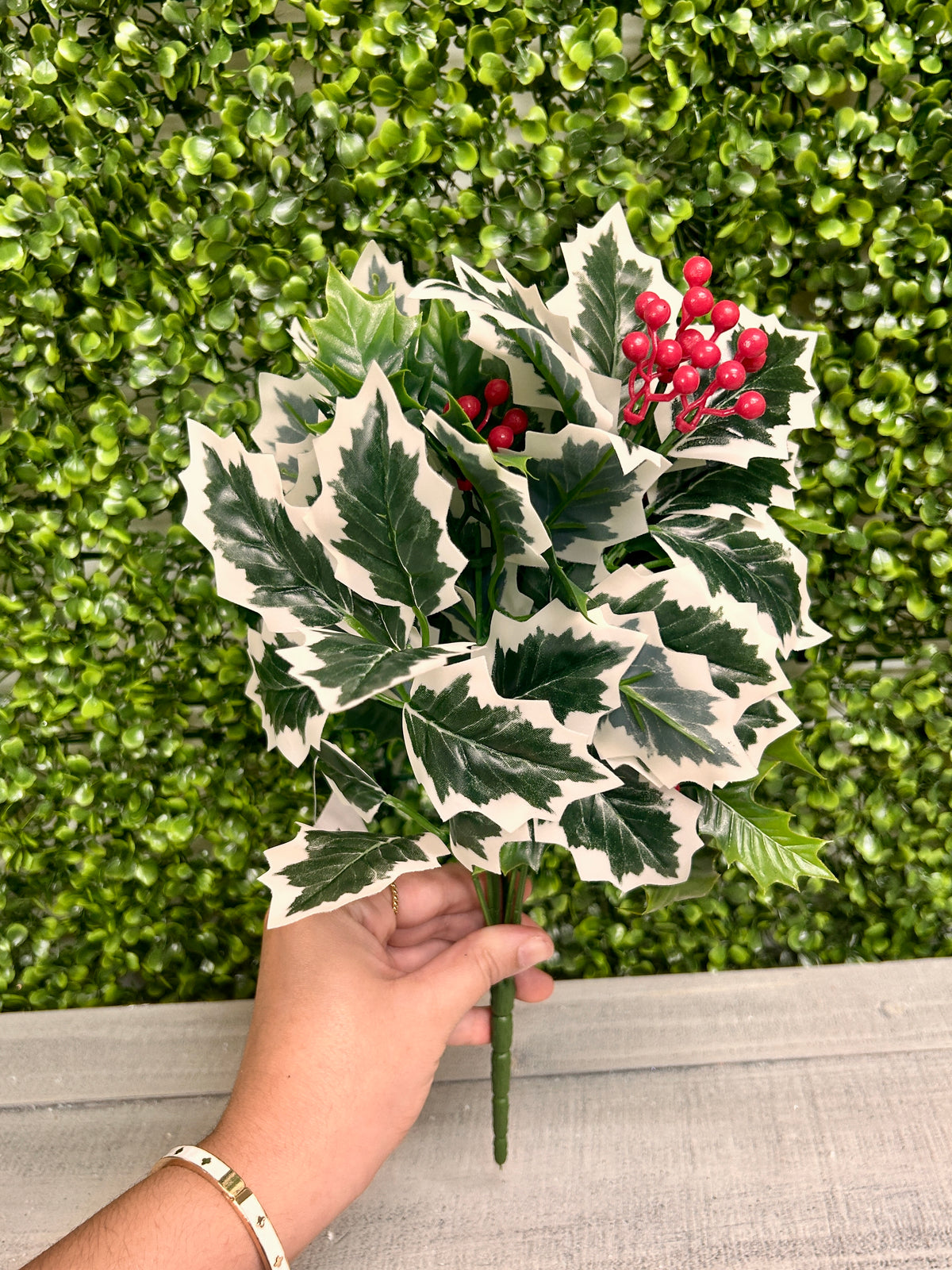 12.5 Inch Holly Berry Bush