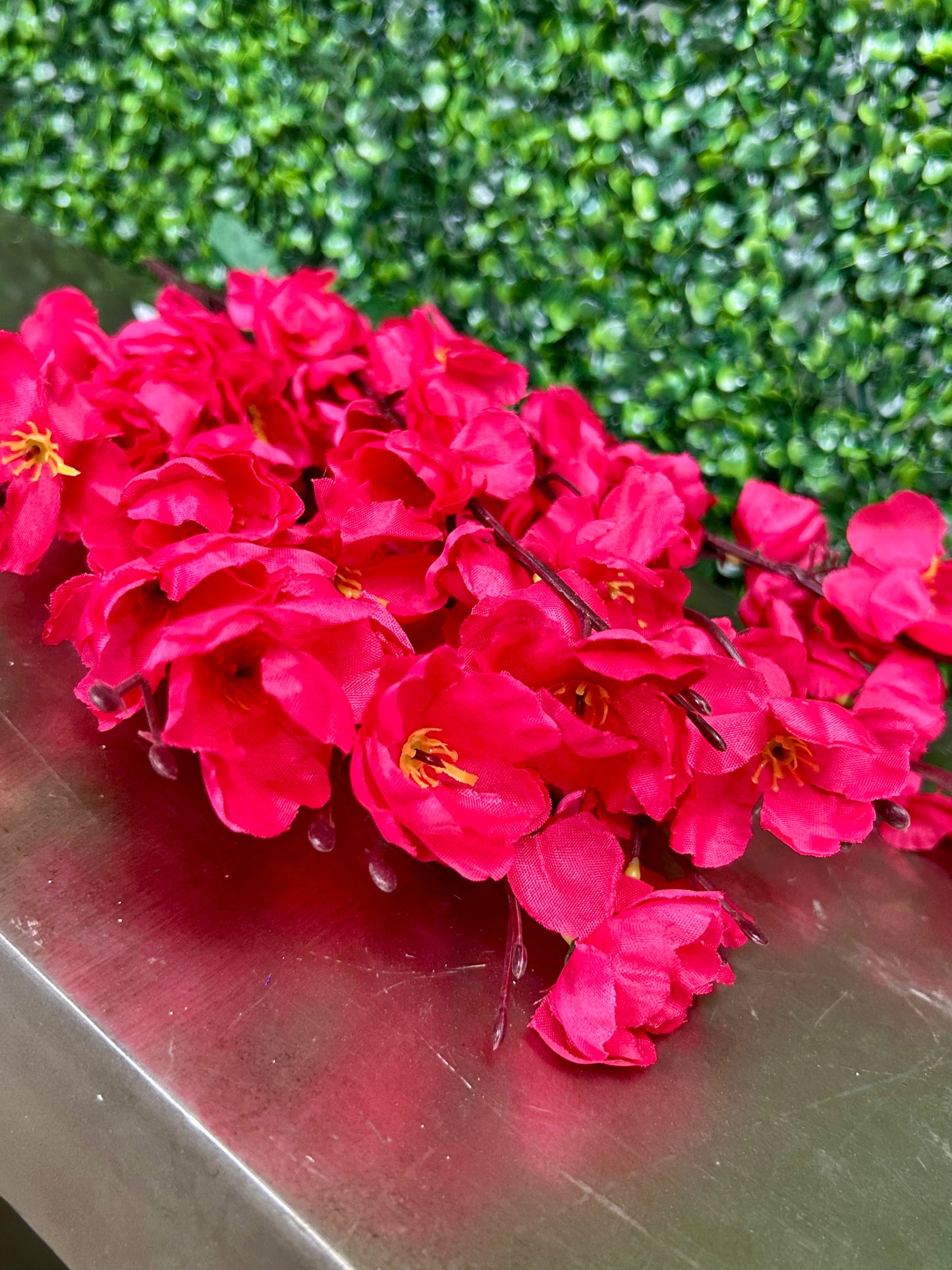 18 Inch Hot Pink Cherry Blossom Bush