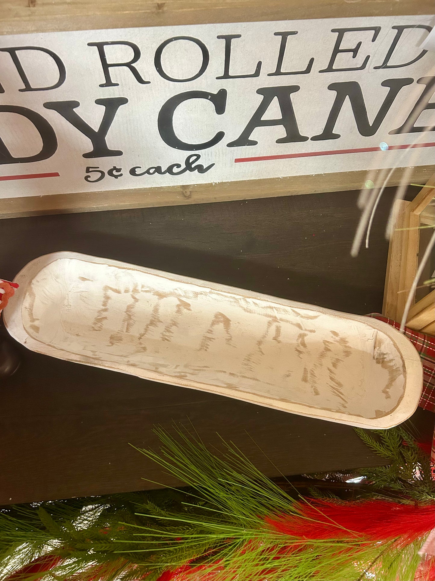 19.5 Inch White Dough Bowl