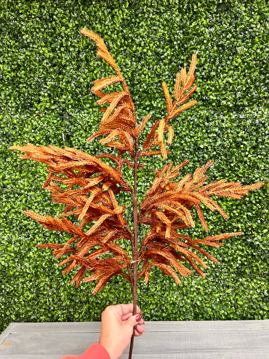 36 Inch Real Touch Rust Norfolk Pine Stem