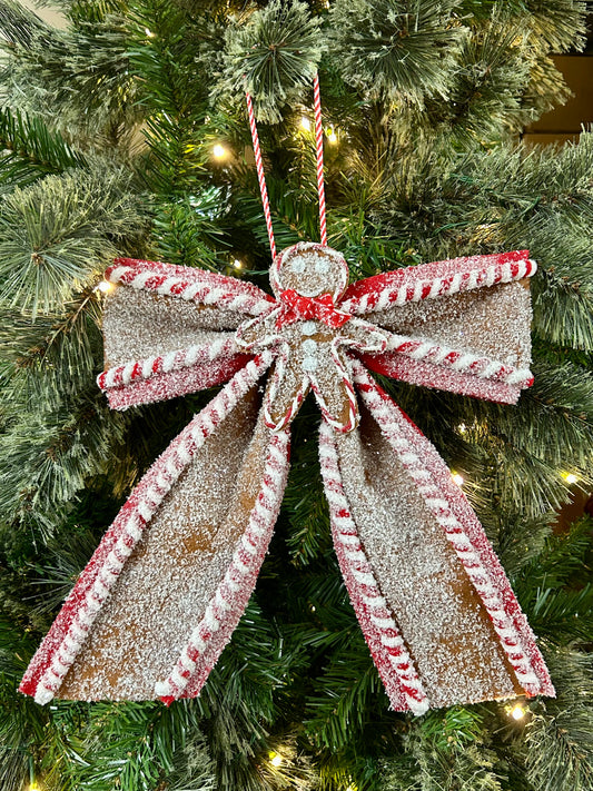 15 Inch Sugar And Spice Gingerbread Bow