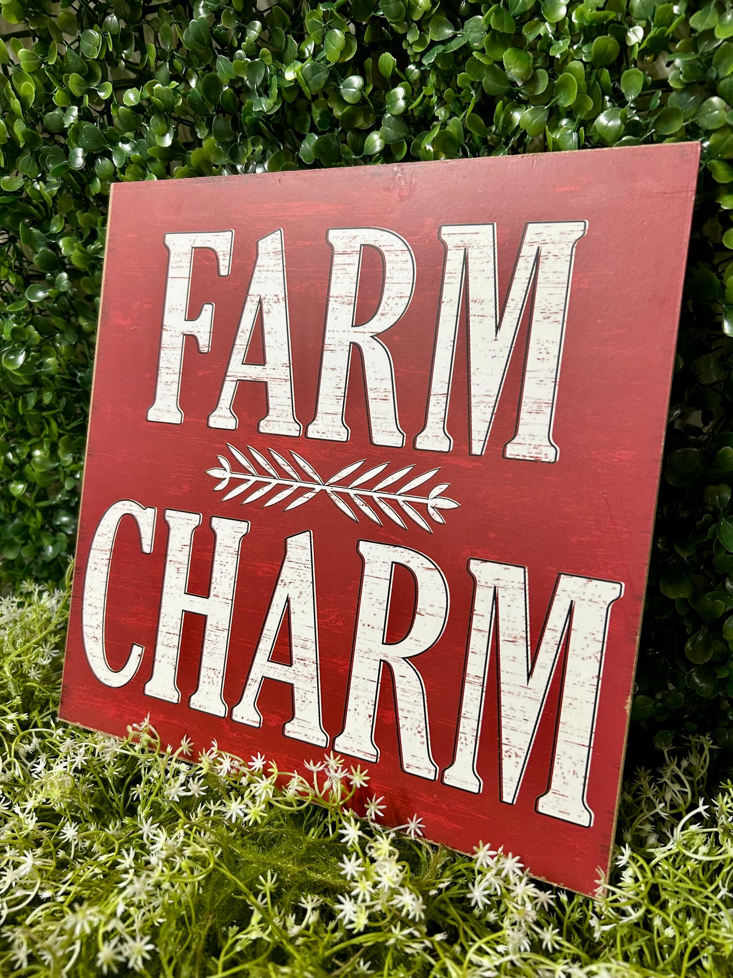 10 Inch Farm Charm Wood Sign Two Styles