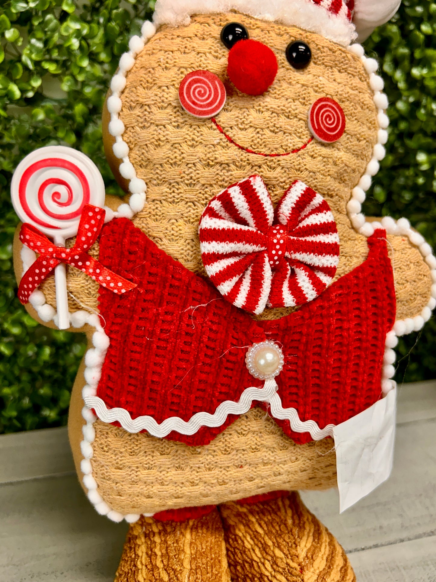 12.9 Inch Standing Holiday Gingerbread Man Two Assorted