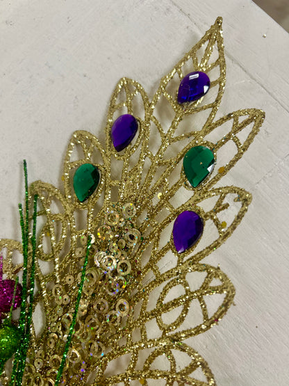 26 Inch Glitter Jewel Fluer De Lis Spray