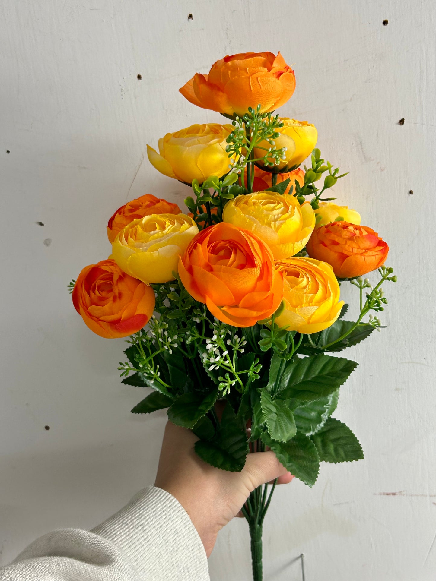 Yellow And Orange Ranunculus Bush
