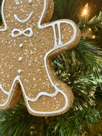 8 Inch Jumbo Gingerbread Ornament Three Styles