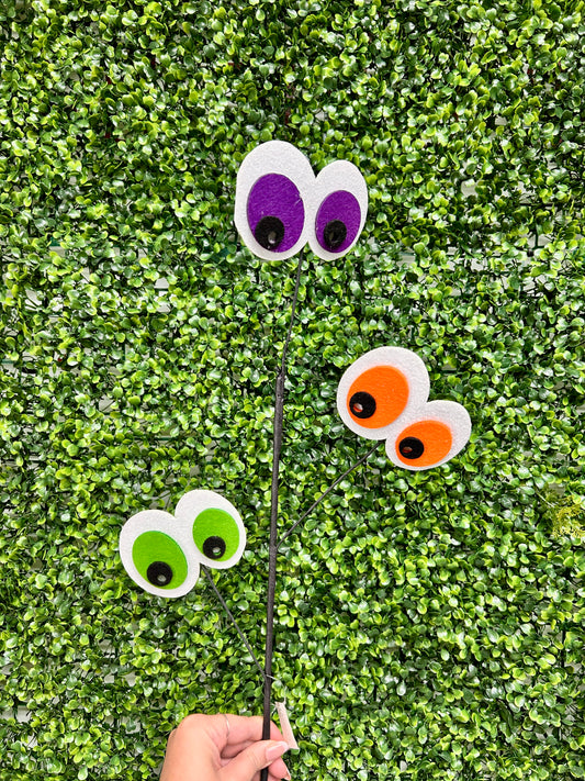 30 Inch Glitter Felt Eyeball Spray