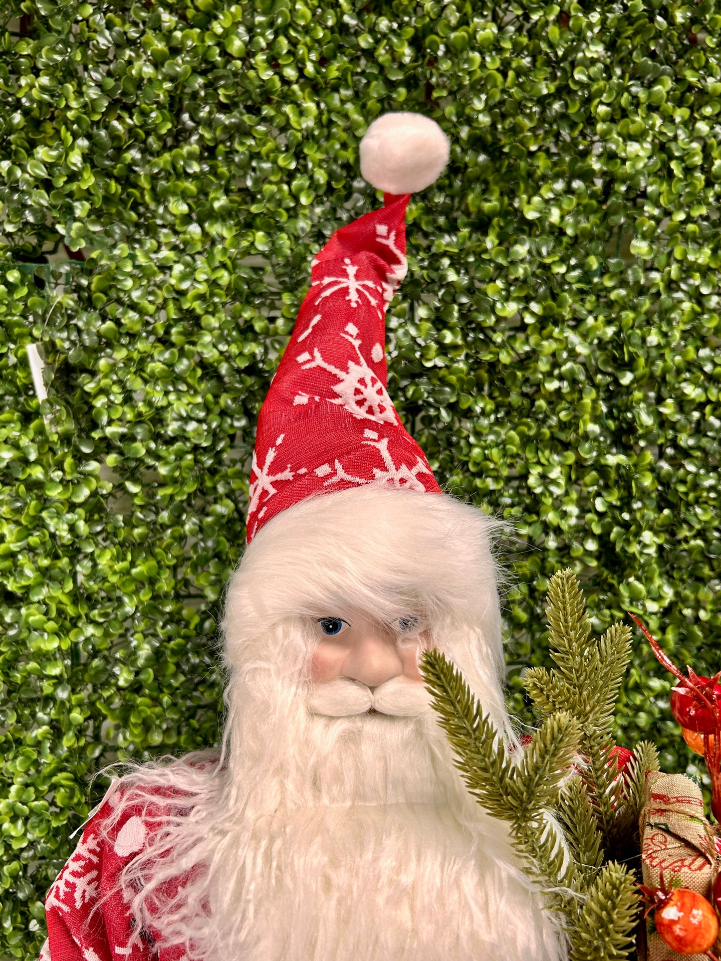 24 Inch Red Santa With Lantern