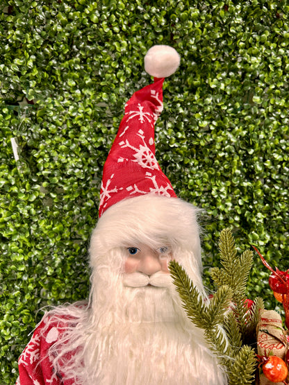 24 Inch Red Santa With Lantern