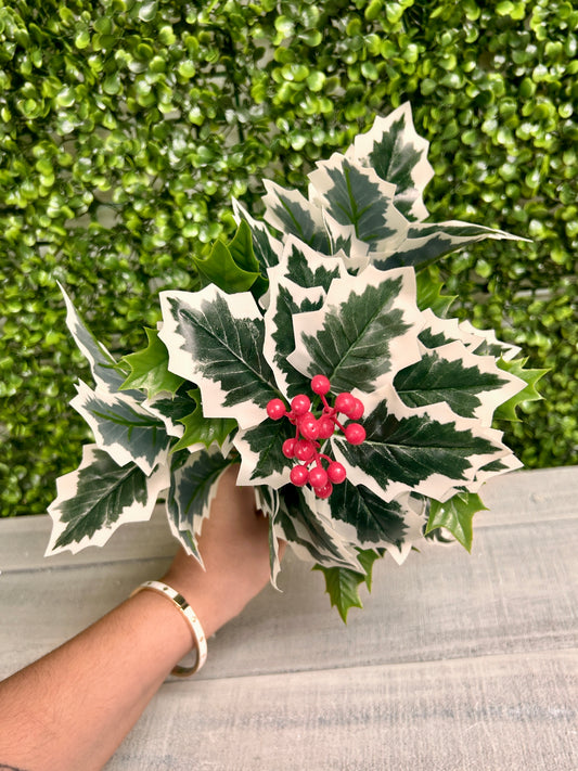 12.5 Inch Holly Berry Bush