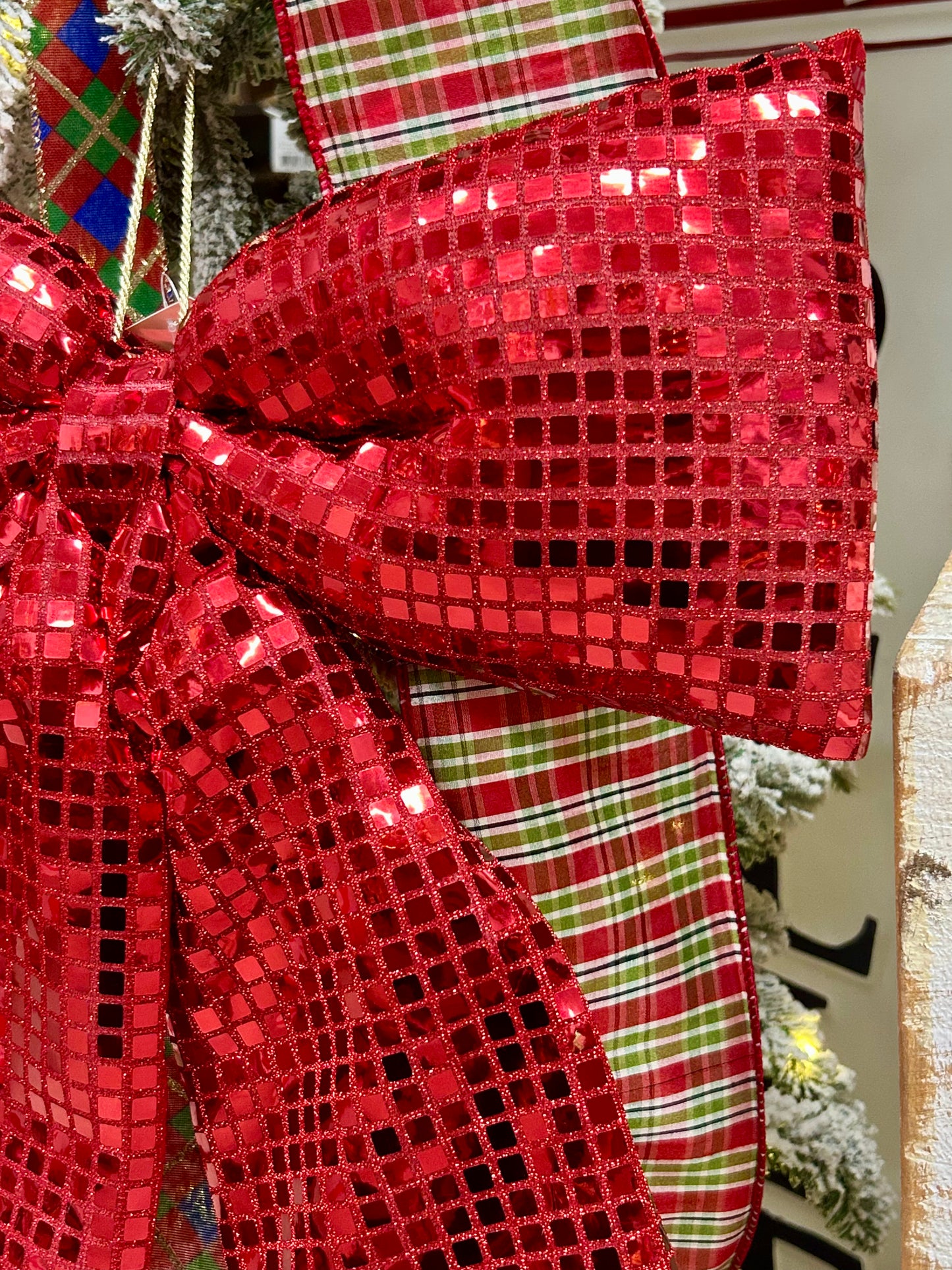 18 Inch Red Bow Ornament