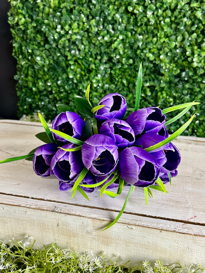 19 Inch Purple Tulip Bush