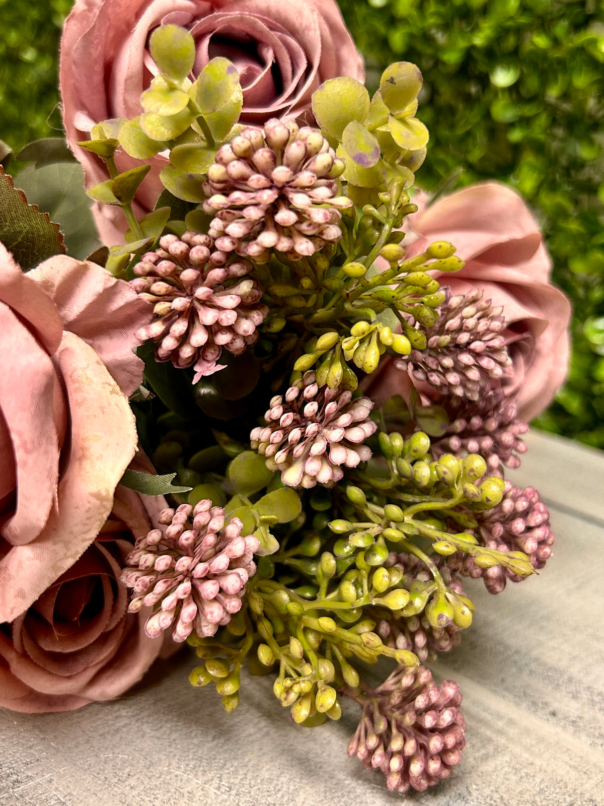 19 Inch Dusty Pink Rose Berry Bush