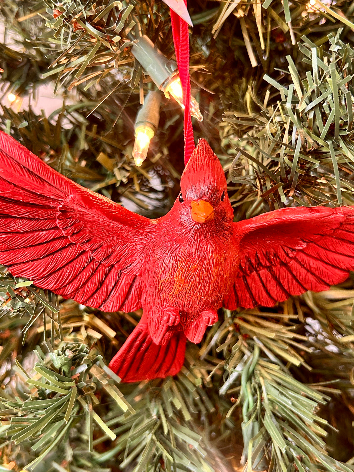Resin Cardinal Ornaments Three Styles