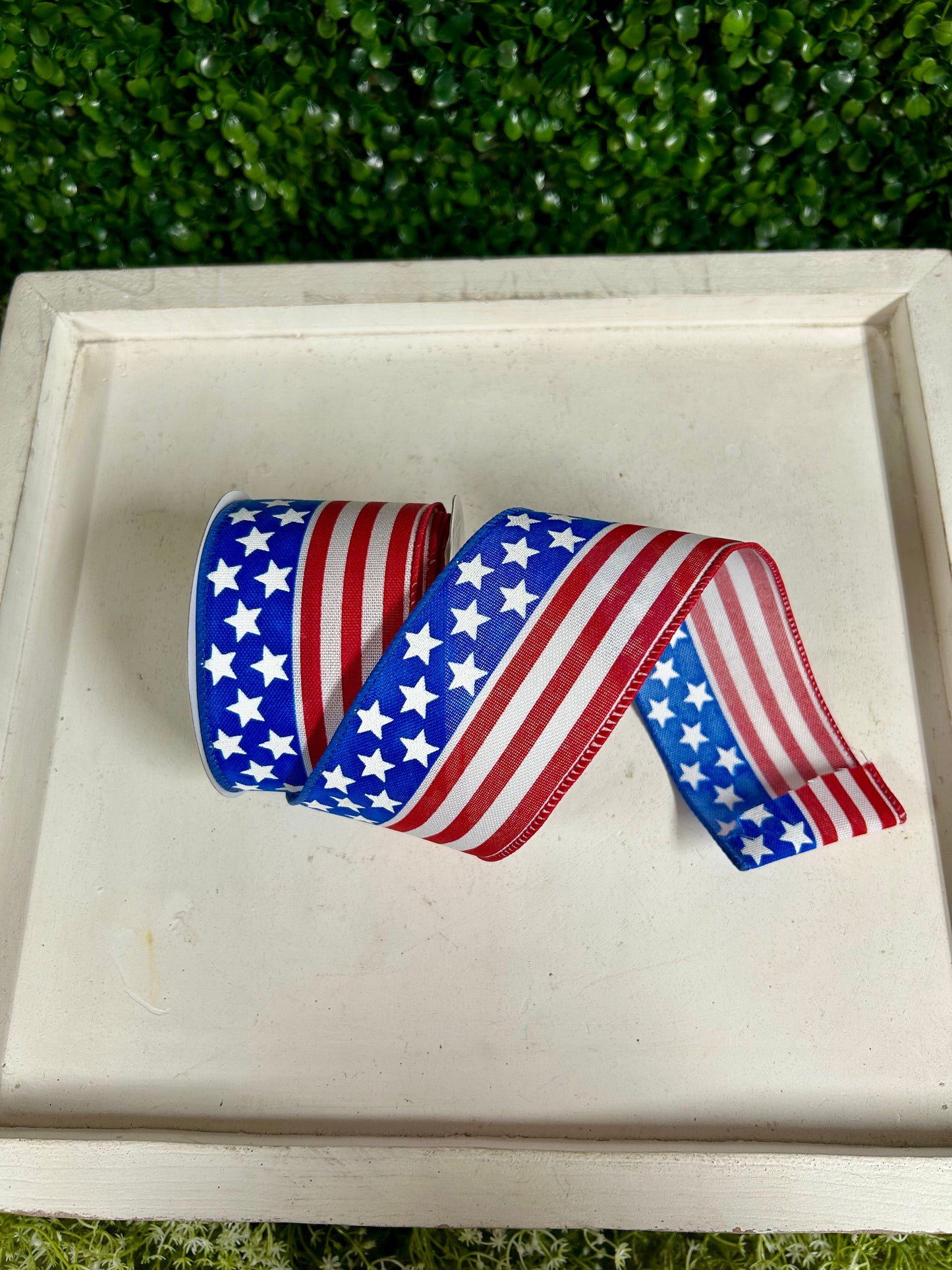 2.5 Inch By 10 Yard Traditional Flag Ribbon