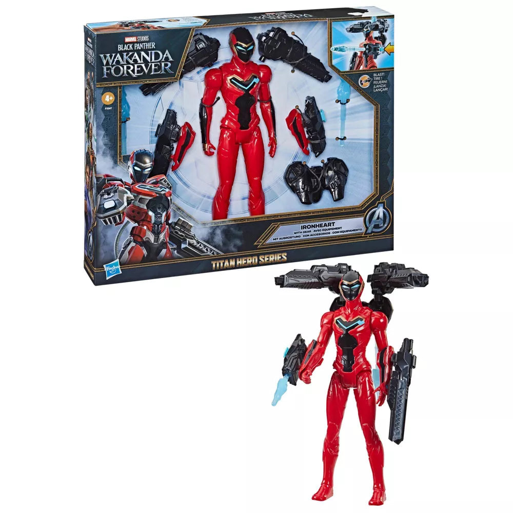 Marvel Studios' Black Panther Wakanda Forever Titan Hero Series Ironheart with Gear Action Figure