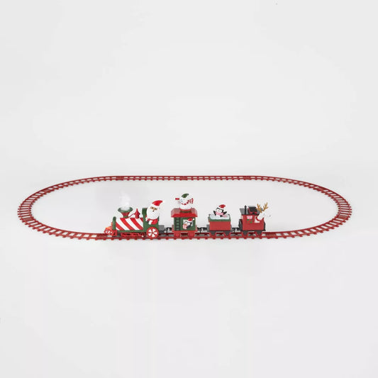 Wondershop 36in Animated Train and Track Set Christmas Decor Open Box