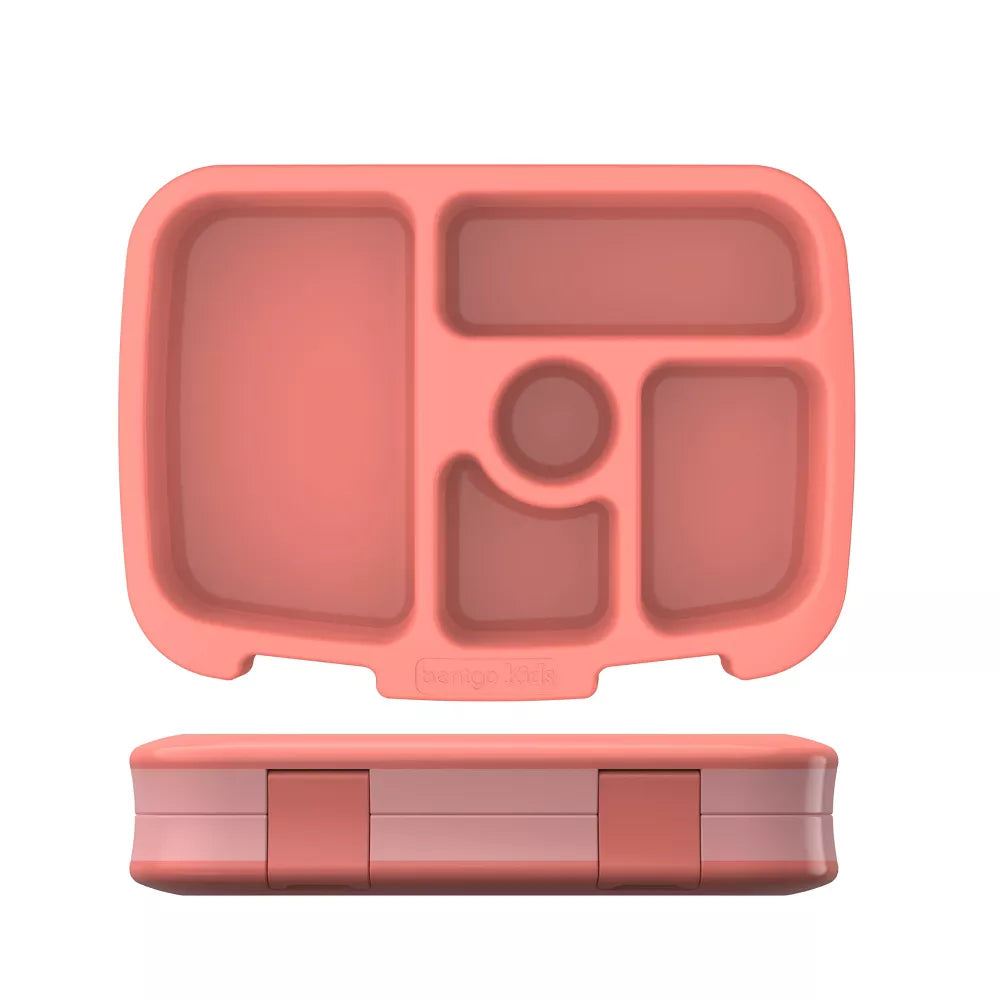 Bentgo Kids' Brights Leakproof, 5 Compartment Bento-Style Kids' Lunch Box Coral