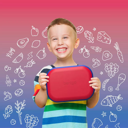 Bentgo Kids' Chill Lunch Box, Bento-Style Solution, 4 Compartments & Removable Ice Pack