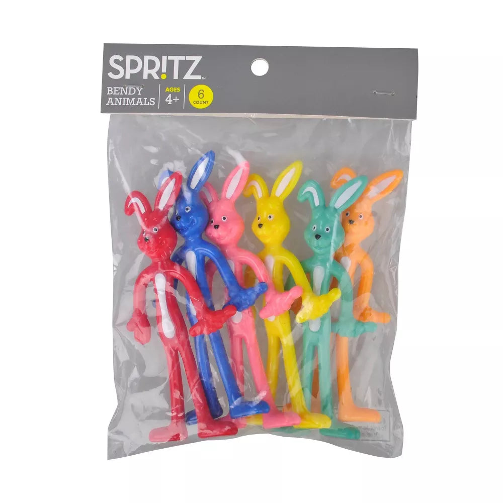 Spritz 6ct Party Favor Bendy Animals