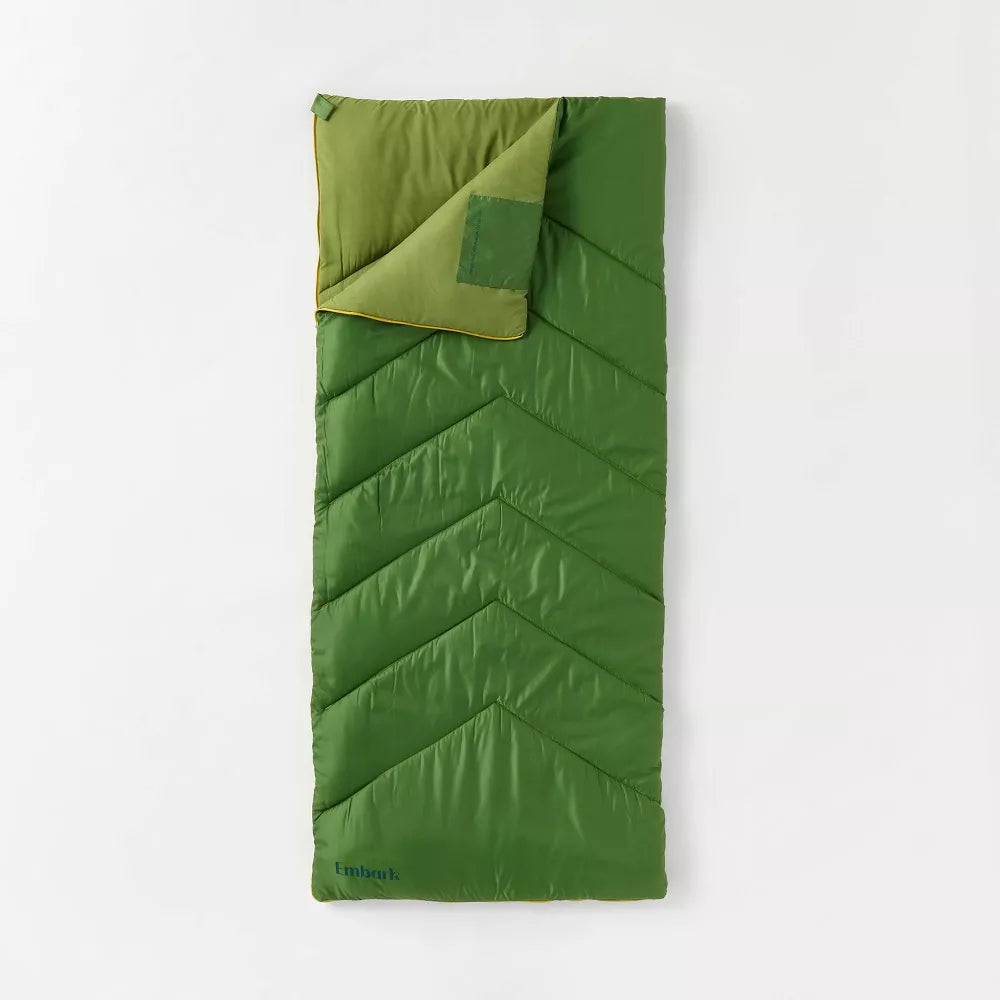 Embark Adult Sleeping Bag 50 Degree - Green