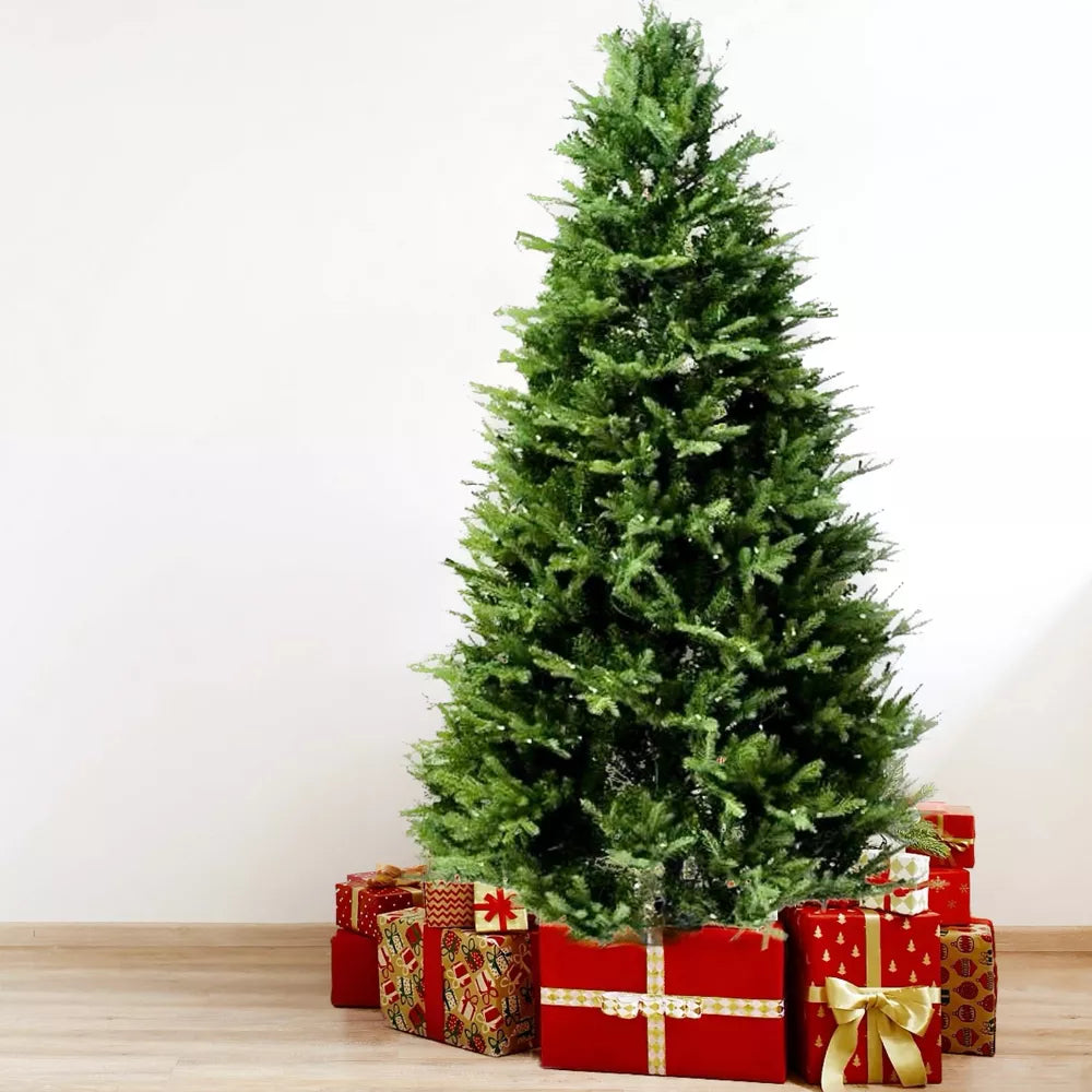 Aurio Pre Lit LED Deluxe Kensington Fir Artificial Christmas Tree Multicolor Lights Open Box