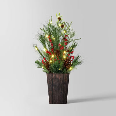 Wondershop At Target 3ft Potted LED Pre Lit Arrangement Open Box