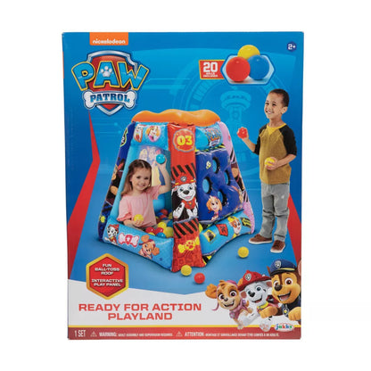 PAW Patrol Inflatable Kids Ball Pit Playland with 20 Soft Flex Balls Open Box