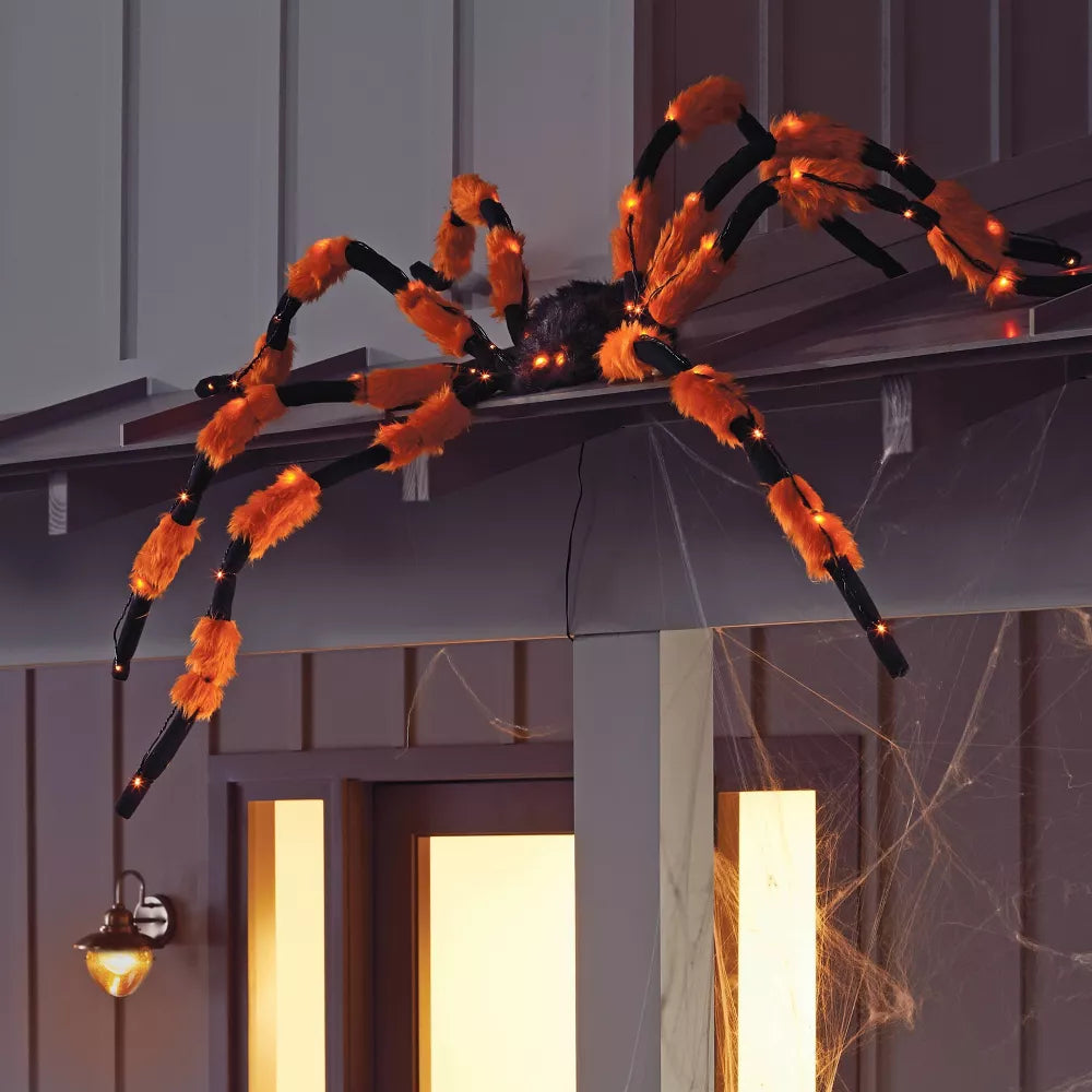 Hyde And Eek 5' LED Hanging Spider Halloween Silhouette Light Open Box